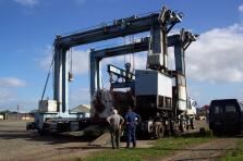 Lifting Ab Boiler from Truck