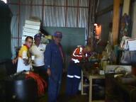 Inside the old Woolbank Shed