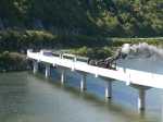 Wab794 on the new Cobden Railway Bridge that crosses the Grey River